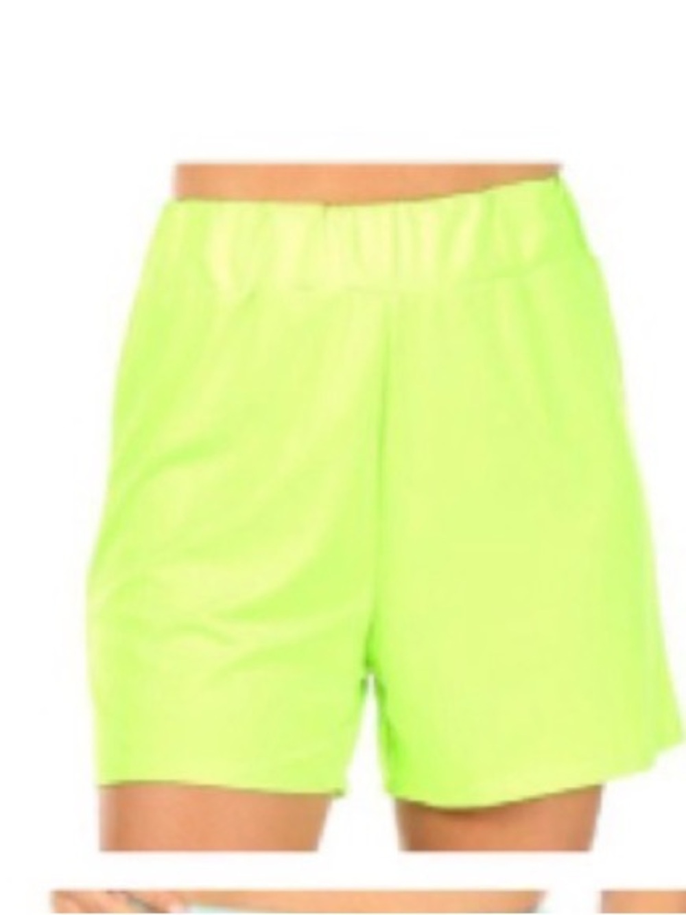 ★ Women’s Elastic-Waist Shorts in bright, green and Mint - Picture 3 of 6